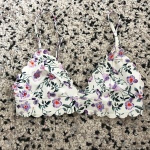 bikini scalloped top